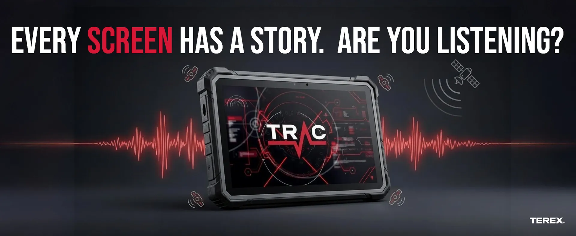 Sistema Cedarapids TRAC para monitoramento de vibração em peneiras vibratórias